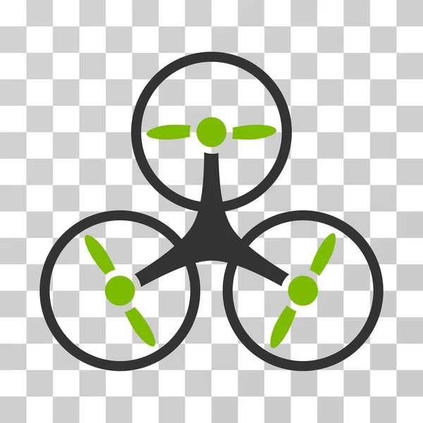 Tricopter 无人机矢量图标 — 图库矢量图片