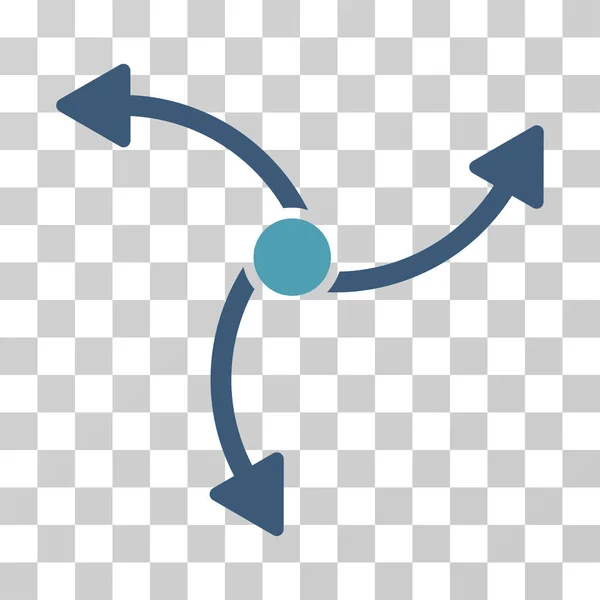 Swirl riktning vektor symbol — Stock vektor