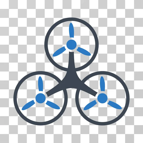 Воздух Tricopter Векторный Icon — стоковый вектор
