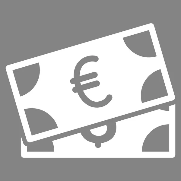 Währung Banknoten flacher Vektor Symbol — Stockvektor