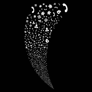 Çağrı Merkezi sembolleri rastgele akım