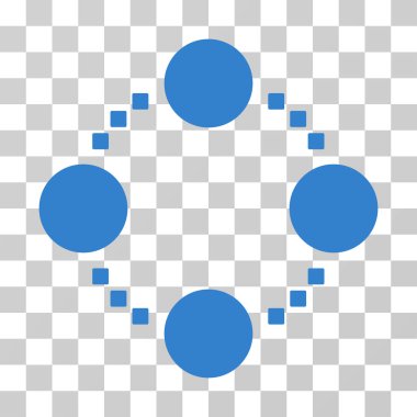 Dairesel ilişkiler vektör simgesi