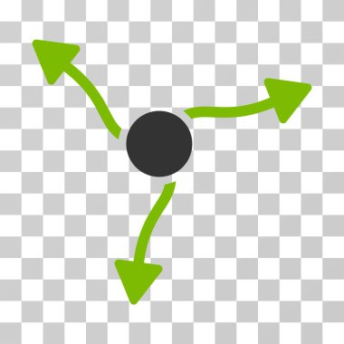 Eğri ok vektör simgesi