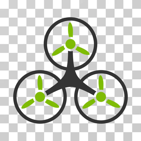 Воздух Tricopter Векторный Icon — стоковый вектор