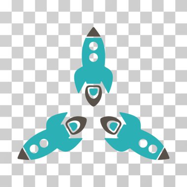 Roketler vektör simgesi