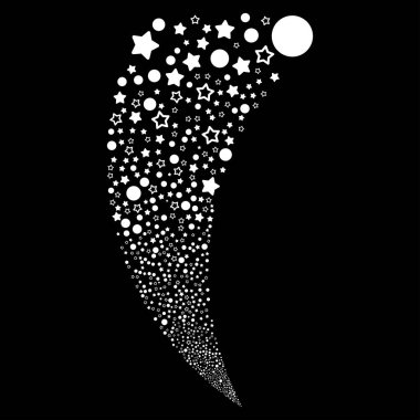 Konfeti yıldız rastgele akım