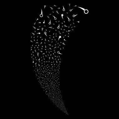 Konfeti yıldız rastgele akım