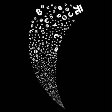 Para birimi simgeleri rasgele akışı