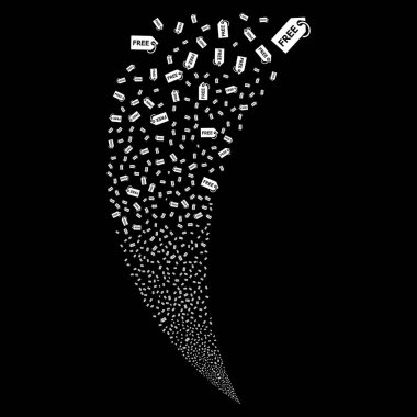 Ücretsiz etiket rasgele akışı