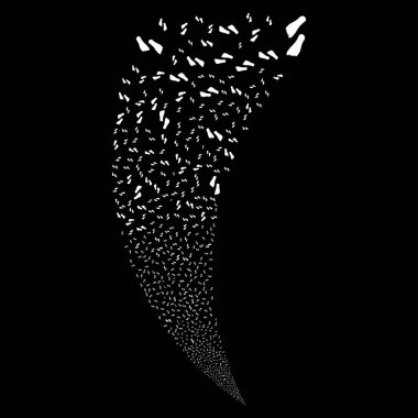 İnsan ayak izleri rastgele akım