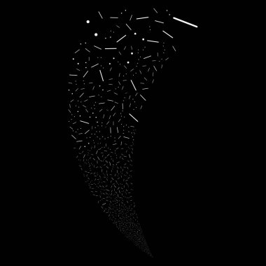 Çizgiler ve noktalar rastgele akışı