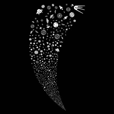 Alan teknoloji sembolleri rasgele akışı