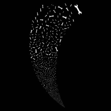 İngiliz anahtarı sembolleri rastgele akım