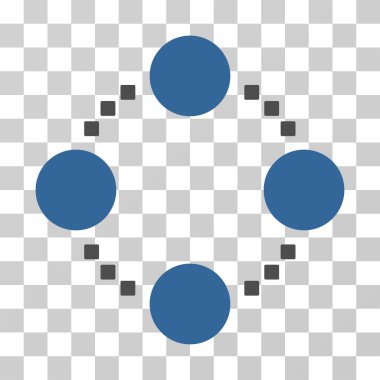 Dairesel ilişkiler vektör simgesi