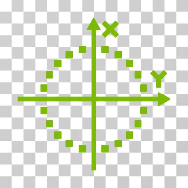 Daire arsa vektör simgesi