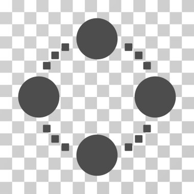 Dairesel ilişkiler vektör simgesi