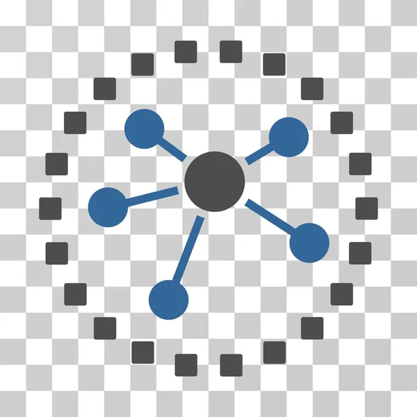 Liens Diagramme Icône vectorielle — Image vectorielle