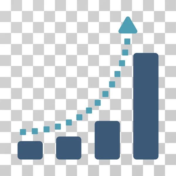 Bar Chart Trend Vector Icon — Stock Vector
