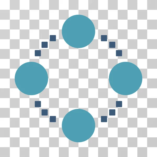 Піктограма кругових відносин Векторні — стоковий вектор
