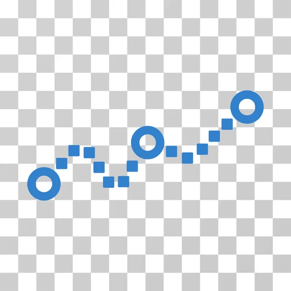 Gráfico punteado Vector icono — Archivo Imágenes Vectoriales