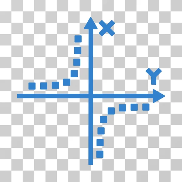 Icône vectorielle de tracé d'hyperbola — Image vectorielle