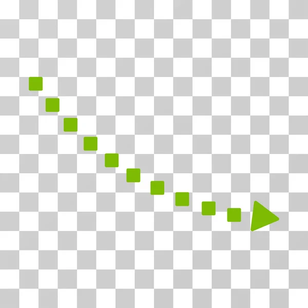 Icono de tendencia declive punteado Vector — Archivo Imágenes Vectoriales
