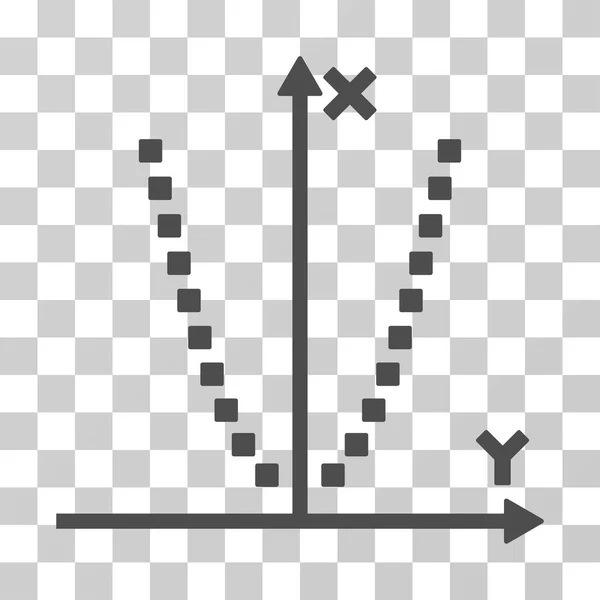 Парабольская векторная икона — стоковый вектор
