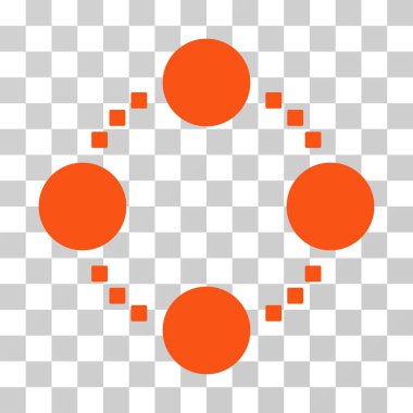 Dairesel ilişkiler vektör simgesi