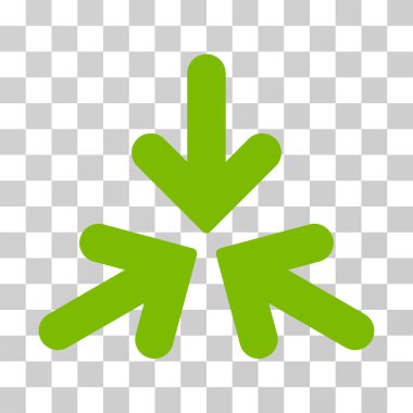 Üçlü Collide okları vektör simgesi