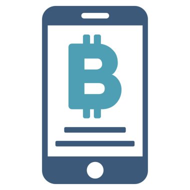 Baht mobil ödeme düz vektör simgesi