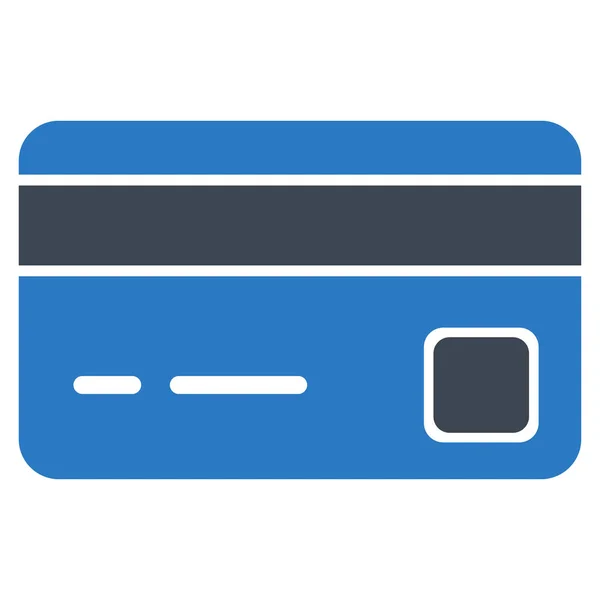 Bank Card platte Vector Icon — Stockvector