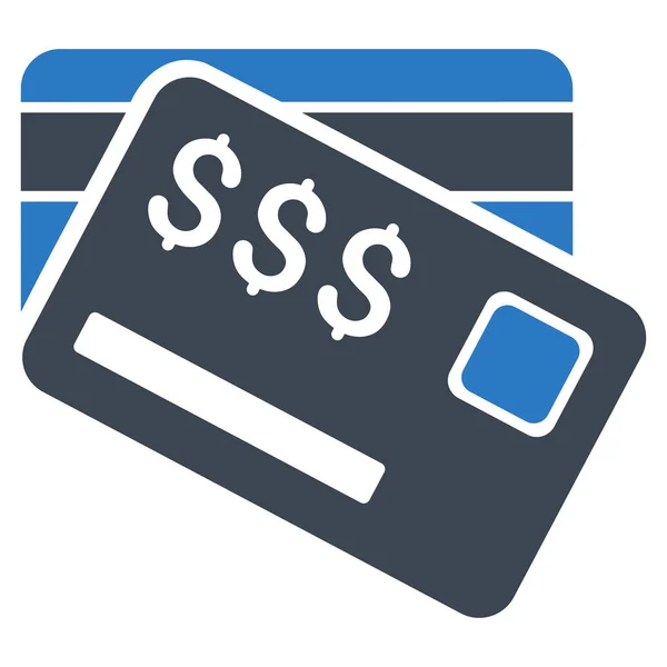 Credit Cards Flat Vector Icon — Stock Vector