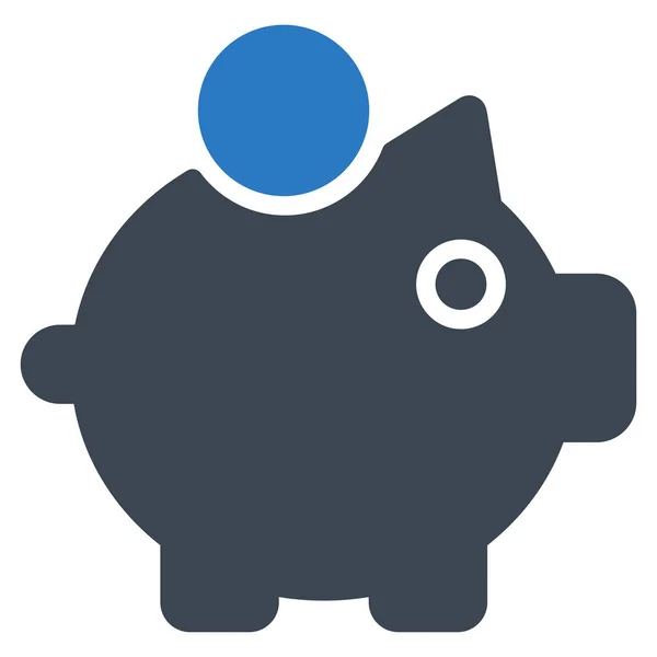 Sparschwein Flat Vector Icon — Stockvektor