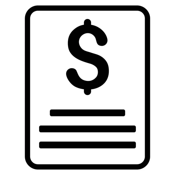Rechnung Budget Flat Vector Symbol — Stockvektor