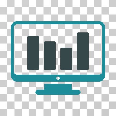 Çubuk grafik izleme vektör simgesi