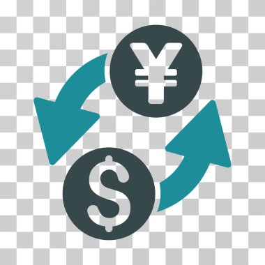 Dolar Yen Exchange vektör simgesi