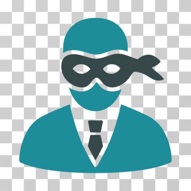 Maskeli hırsız vektör simgesi