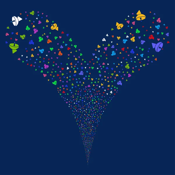 Radyo teleskop çift havai fişek akışı