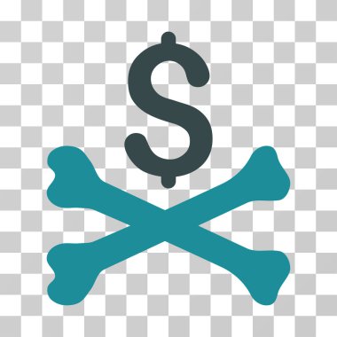 Ölümlü borç vektör simgesi