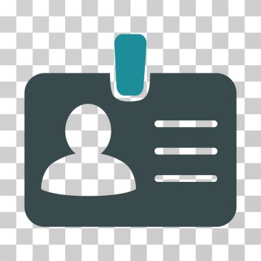 Kişi rozet vektör simgesi