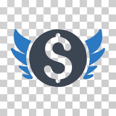 Melek yatırım vektör simgesi