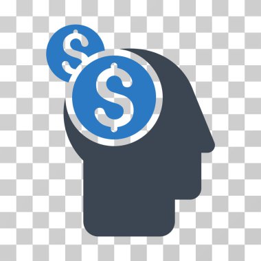 İş düşünme vektör simgesi