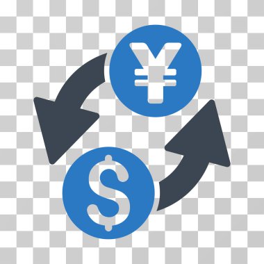 Dolar Yen Exchange vektör simgesi