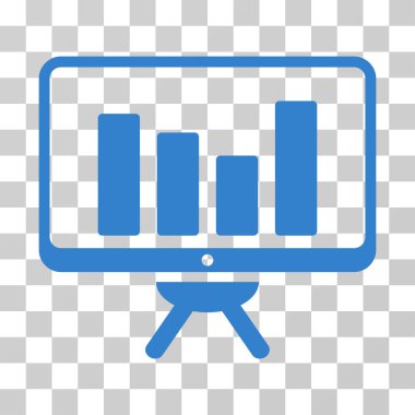 Çubuk grafik kurulu vektör simge izleme