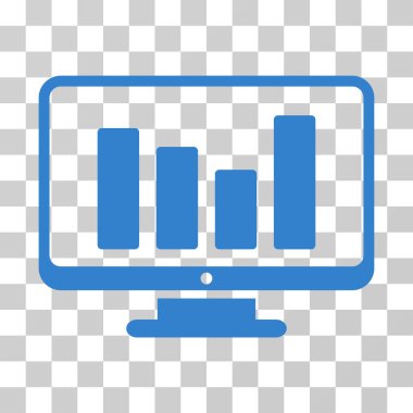 Çubuk grafik izleme vektör simgesi