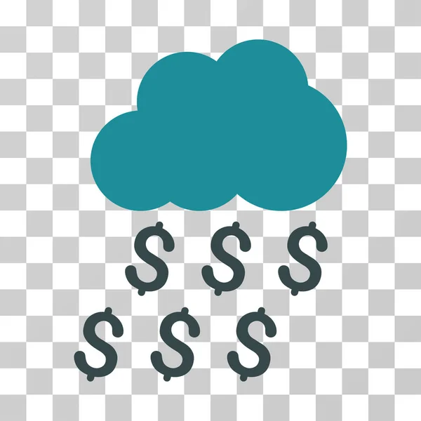 Icono de lluvia de dinero — Vector de stock