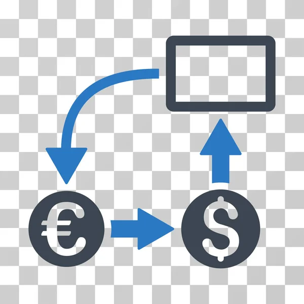 Cashflow Euro Exchange Vector Icon — Stock Vector