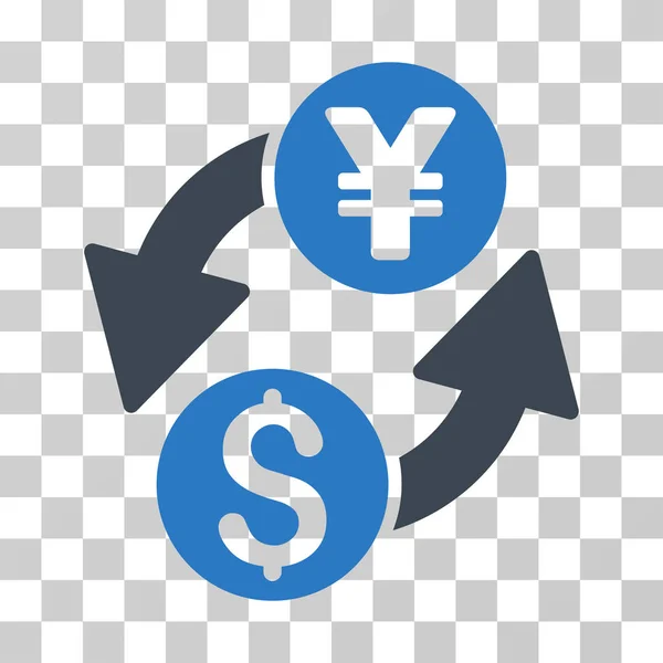 Dollar-Yen-Wechselkursvektorsymbol — Stockvektor