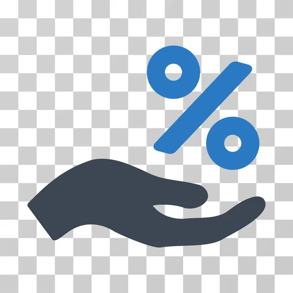 Percent Offer Hand Vector Icon — Stock Vector