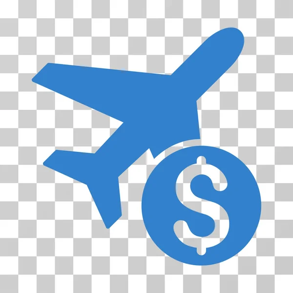 Векторная икона цены самолета — стоковый вектор